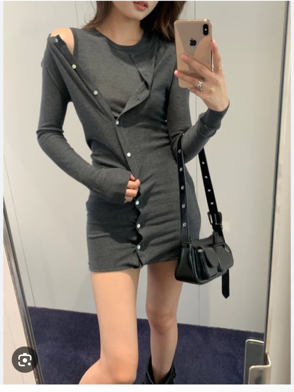 Aya Muse Eira buttoned mini dress